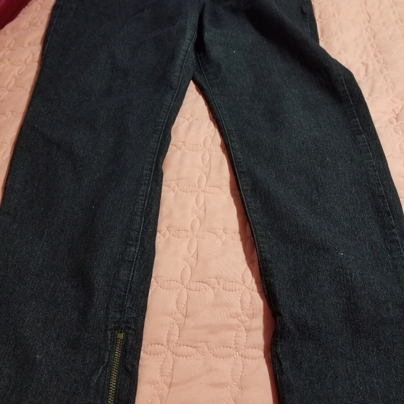 Black jeans zip on legs size 16 - Picture 3 of 7